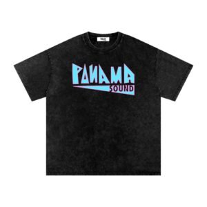 Panama Sound Snow Washed Oversized Cotton T-Shirt